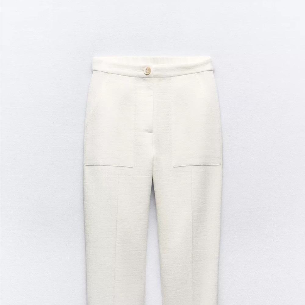 Zara Cream Women's Trousers